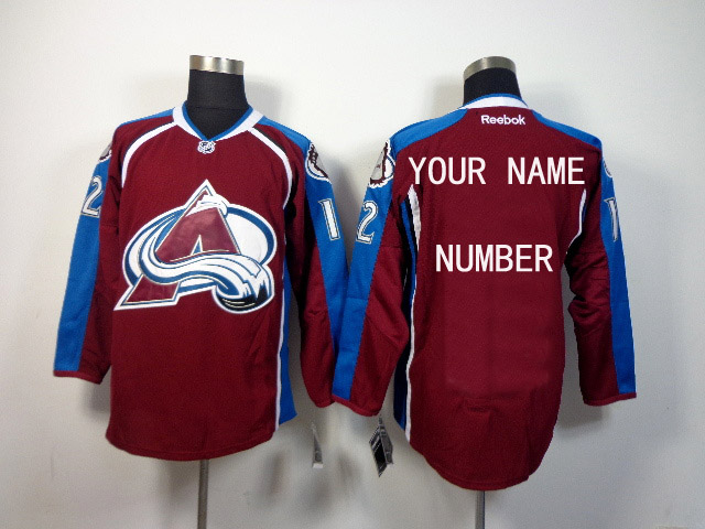NHL Colorado Avalanche Customized  red Jersey->->Custom Jersey